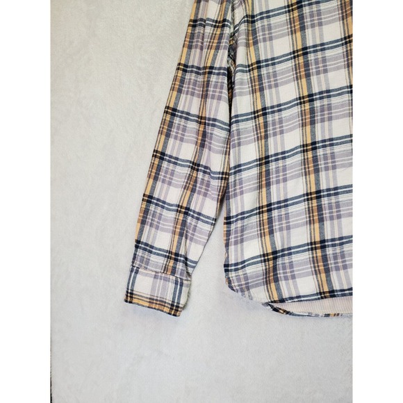 JACHS Shirt Mens Large Multi Plaid Classic Fit Long Sleeve Collared Button Down - Picture 6 of 9